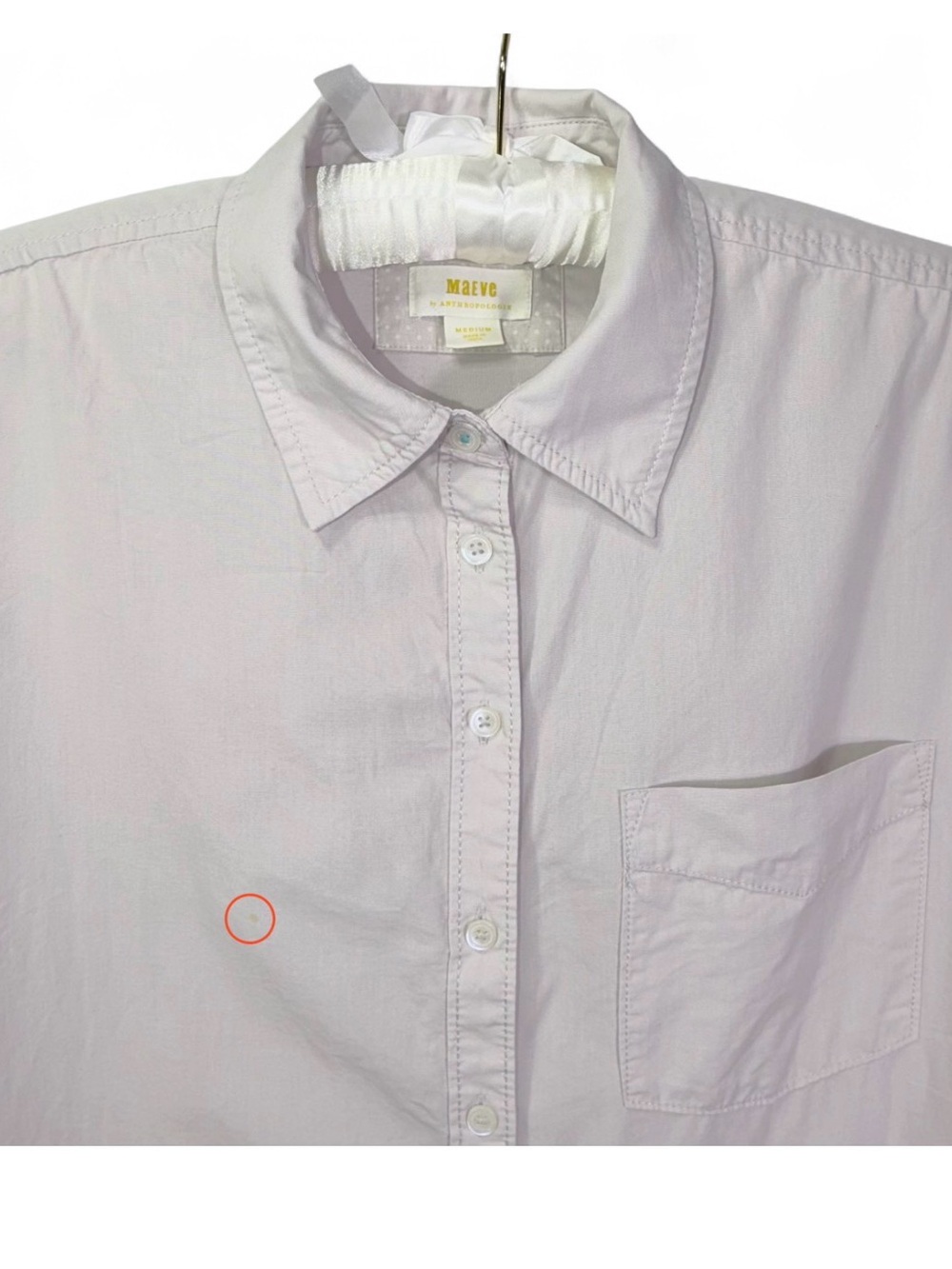 Anthropologie Maeve Women’s Bennett Button Down Long Sleeve Shirt Size M - Picture 6 of 11
